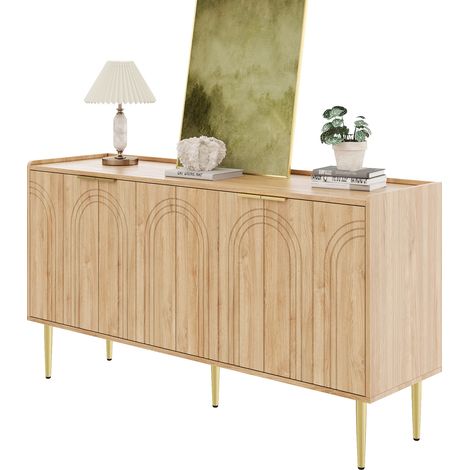Modernes et simples… Meuble de rangement moderne. Meuble de salon, meuble de stockage, buffet… Ensemble pour le salon : 140 L x 38 B x 75 H (en cm). (1/5)