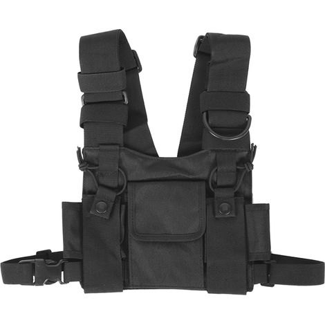 Pochette de transport pour talkie-walkie, sac de rangement tactique pour gilet d'extérieur (1/5)