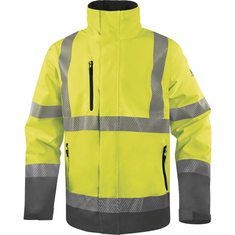 PARKA DE PLUIE HAUTE VISIBILITÉ POLYESTER RIPSTOP - IMPER-RESPIRANT DELTA PLUS - TRACKJA   54/56 (XL) (1/3)