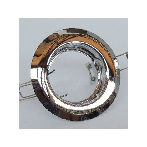 Spot encastré Ø 83mm fixe finition chrome pour lampe MR16 GU5.3 50W max 12V (non incl) IP20 DEKO LIGHT 442052