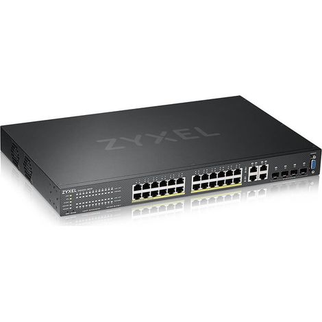 Commutateur réseau Zyxel GS2220-28HP-EU0101F Géré Gigabit Ethernet L2 (10/100/1000) Power over Ethernet (PoE) Noir (1/4)