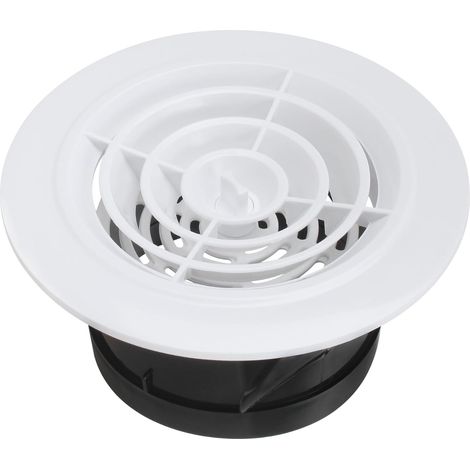 Grille de ventilation de plafond en ABS de 4,7 pouces, adaptée au salon, à la salle de bain, à la cuisine, à l'évent cyclonique, ouverture de 75 mm (1/5)