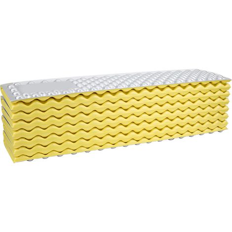 Tapis de sol pliable en mousse imperméable pour camping, pique-nique et couchage (jaune) (1/5)