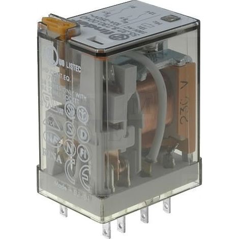 RELE FINDER 230Vac 2Ctos Conmutados 10A/250Vac