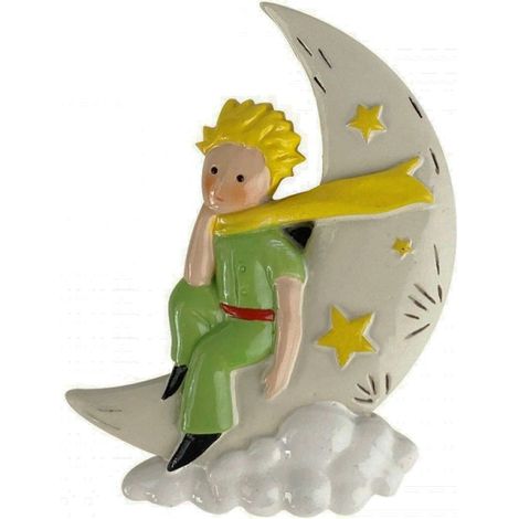 Magnet en résine Petit Prince sur la lune