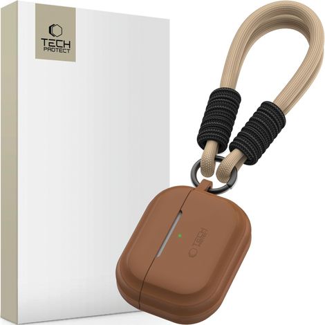 CAVO IN SILICONE TECH-PROTECT PER APPLE AIRPODS PRO 1/2 MARRONE CIOCCOLATO