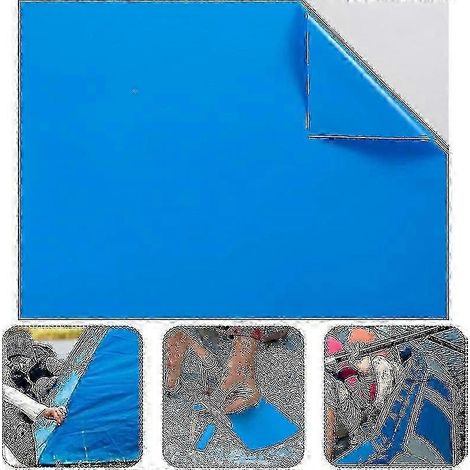 Kit de réparation étanche pour revêtement de piscine, composé de 10 pièces, pour les réparations d'urgence. (1/5)