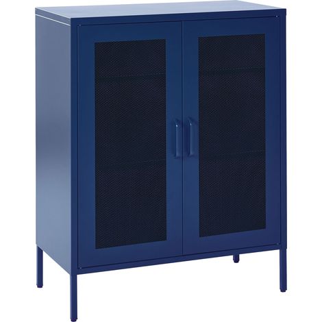 Cabinet WAKATIPU Metal Navy Blue