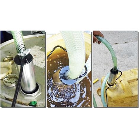 24V 51mm Pompe submersible en acier inoxydable Huile d'eau Pompe de transfert de carburant diesel pour huile de voiture Liquide Pompe à eau de carburant diesel Pompe de transfert (1/4)