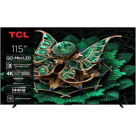 Televisor TCL de 115 pulgadas 4K Ultra HD 3840 x 2160 píxeles Plano 16:9 QD-Mini LED 115C7K