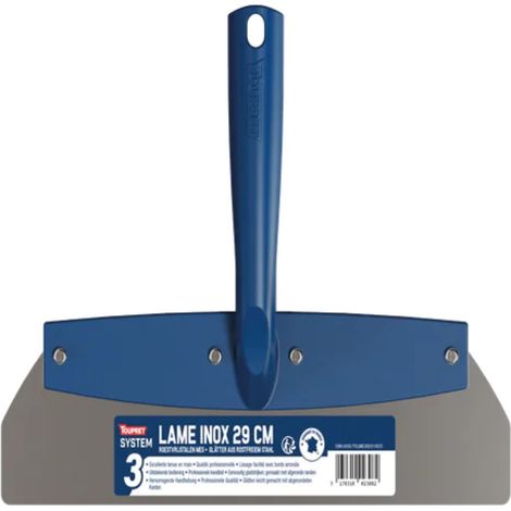 Toupret System Lame - lame inox de finition  Conditionnement: 29CM