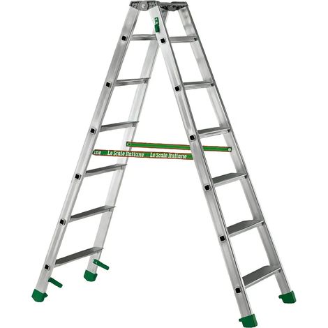 Scala Alluminio Facal Dupla Doppia Salita 7 Gradini Richiudibile (1/4)