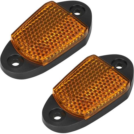 Geeignet für MAXG2 Scooter Nr. 9, linker und rechter gelber Seitenreflektor, ein Paar Nachtsignalreflektoren.