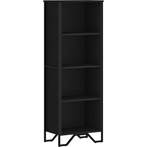 Maison Exclusive - Bücherregal Schwarz 50x31x137,5 cm Holzwerksto