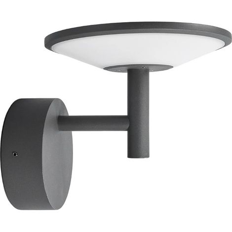 LED-vägglampa utomhus "Fenia" aus aluminium / grå / zink von Lucande