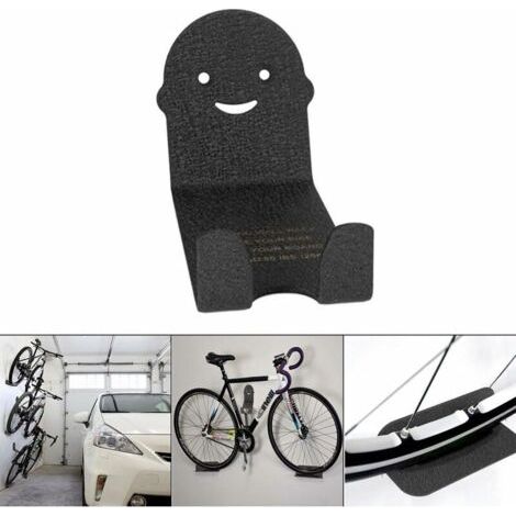 Support Mural Pour Vélo - Acier Au Carbone - Charge Max 30 Kg - Pour Tous Types De Vélos - 2 Pièces (1/5)