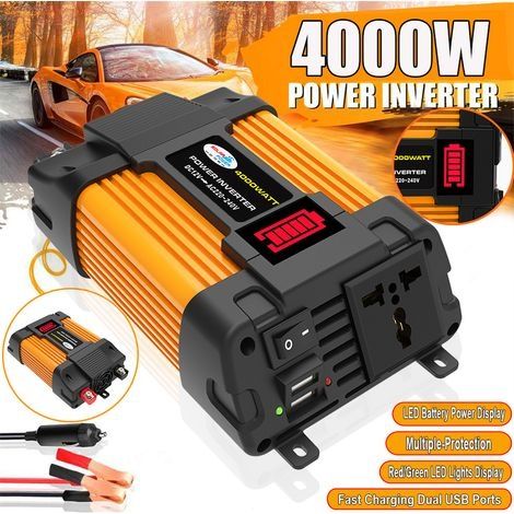 4000W convertisseur de Tension DC 12v 220v, avec caractéristiques : 4000W, 220V, 12V, 4.2A (1/5)