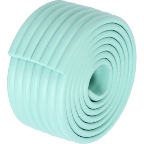 Universel Rouleau en Mousse,200cm x 80mm x 8mm, Epaissir Mousse Antichoc Sécurité pour Bébé Kits,Protection des Bords Autocollante,Vert clair (1/5)