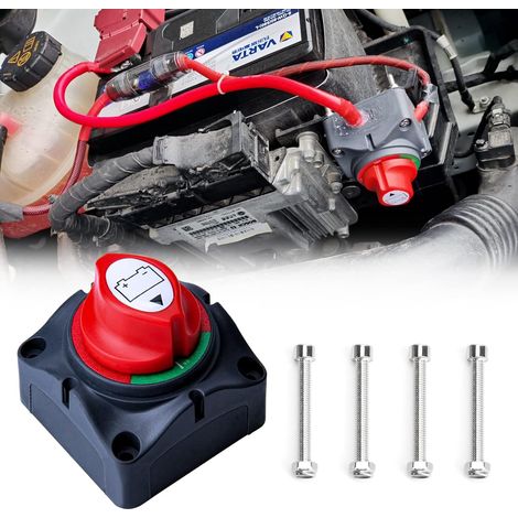 Battery Isolator Switch 12 V-48 V 275 A Circuit Breaker Battery Disconnect Switch for Marine Boat Truck RV Car Vehicle ATV UTV (ON/OFF) (1/5)