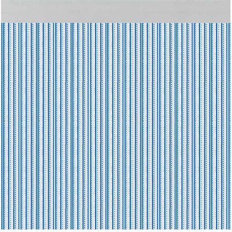Acudam Rideau Brescia Bleu Portes Extérieures PVC Aluminium 90 x 210 cm (1/2)