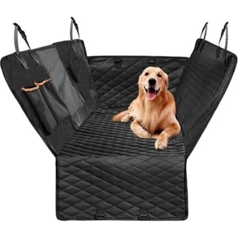 Panier pour chien de voiture, coussin/protection pour siège arrière, chiens et animaux de compagnie. (1/4)