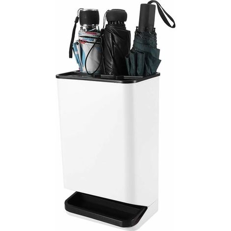 Tigrezy-Abnehmbarer Schirmständer aus Kunststoff, Schirmständer, 6 Löcher, rutschfest, langlebig für Bürogebäude
