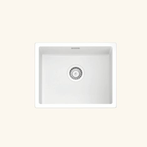 Évier résine blanc JONAS 1 bac 540x440 (1/5)