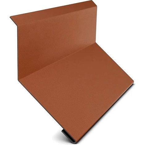 Larmier de mur faîtage, rouge brique Mat RAL 8004