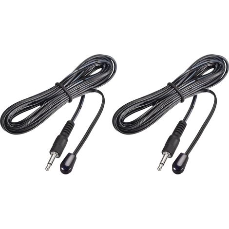 Câble d'extension émetteur infrarouge sourcing map (lot de 2), 3 mètres long, angle d'émission 45°,