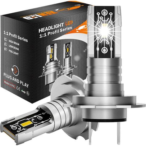2x ampoules H7 LED Profil Series 2200Lms réels 25W CANBUS - XENLED - voiture moto - ratio 1:1 - plug&play (1/5)