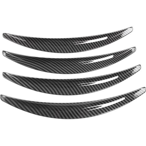 Accessoires de carrosserie compatibles avec les jantes de Tesla Model 3 : garde-boue invisibles et ailes. 4 pièces en plastique ABS adhésif, finition carbone brillante. (1/4)