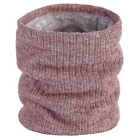 Cache-cou d'hiver pour hommes et femmes, écharpe polaire chaude et épaisse, idéale pour le sport et le ski.-Pink