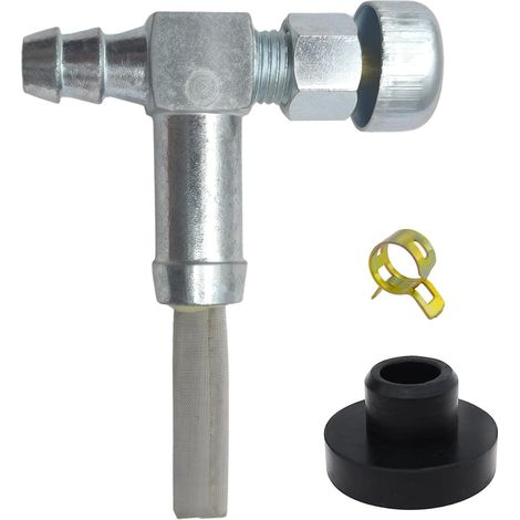 Robinet d'Essence Réservoir avec Joint 13mm pour Tondeuse/Compatible avec 751-0171, 4200 5000 6500, Vanne d'Arrêt (1/5)