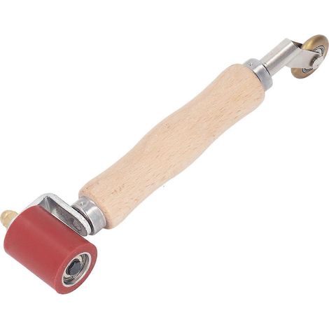 Nahtrolle 40 mm Silikon-Nahtrolle mit 6 mm Messing-Detailrolle, Glättungswerkzeug für PV