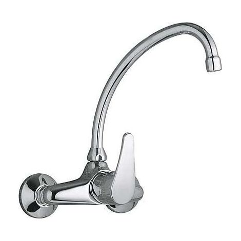 GRIFO MONOMANDO MURAL PARA COCINA CON CAÑO SUPERIOR (1/2)