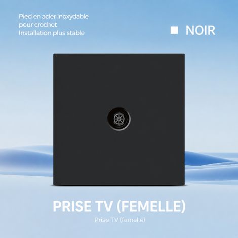 Prise TV murale standard européen grand panneau ultra-fin PC réf 3107 300 g – Livraison gratuite