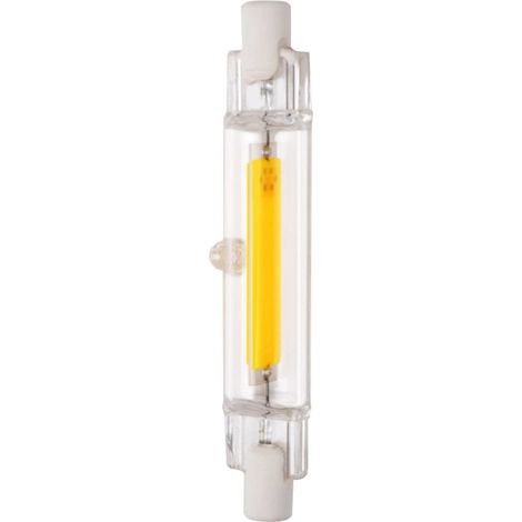 Ampoule LED COB R7S à tube de verre, 78 mm, 5 W, lumière chaude, AC110V, remplace les lampes halogènes. (1/5)