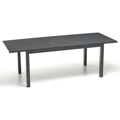 TAVOLO ALLUMINIO PALM BEACH ALLUNGABILE 165/225x90 ANTRACITE M096501-38 (1/2)
