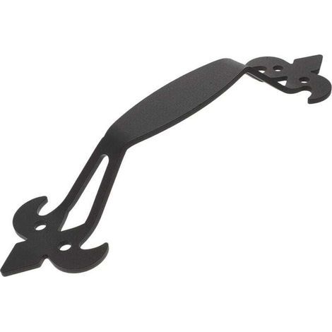 Poignée de porte de grange, poignée de porte prune noire, poignée de porte coulissante en fonte avec vis (1/4)