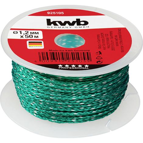 kwb - Maurerschnur mit Abmessung 50 m x 1,2 mm in der Farbe Grün - 925105 (1/5)