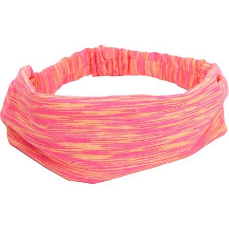 Bandeau élastique antidérapant Orange, serre-tête sport transpiration pour hommes et femmes, bandeau extensible fitness running, accessoire cheveux confortable (1/5)