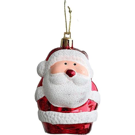 Boule De Noël - Décoration Arbre De Noël En Plastique PP Électroplacé - Style Gant Botte Boîte Cadeau Barre Cadeau - Lot De 2 Pièces (1/5)