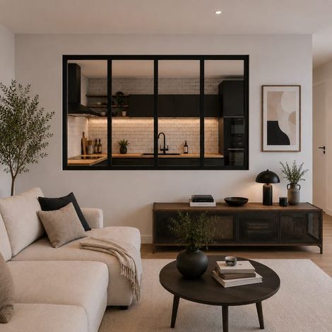 Verrière Atelier Aluminium Noir 125x160 TASAE France (1/5)