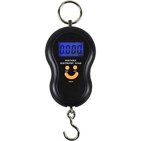 Balance Bagage Balance De Pêche Balance Suspendue Balance Peson Electronique Maximum 50 Kg , Noir (1/5)