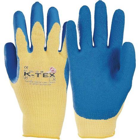 Gant de protection contre les coupures K-TEX 930 taille 9 bleu/jaune EN 388 catégorie EPI II fibres para-aramide 10 paires HONEYWELL (Par 10) (1/4)