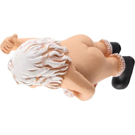 Lustige Weihnachtsmann-Figur, Harzfigur kleiner weißbärtiger Zwerge 1 (1/5)