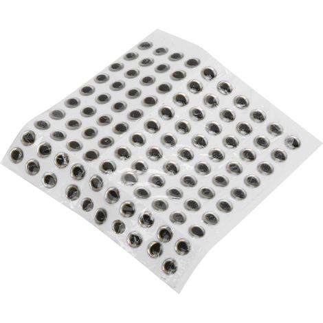 Yeux de pêche réalistes 3D en résine époxy, 6 mm, pour la fabrication d'appâts de pêche.
