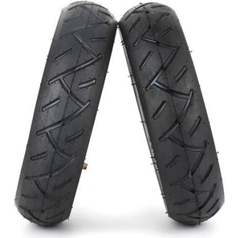 Lot de 2 pneus 10x2.125, chambre à air 10 pouces, caoutchouc étanche, pour trottinette électrique (1/5)
