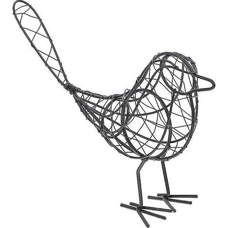 1 ornement d'oiseau en fer forgé (1/3)