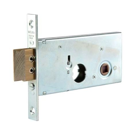 SERRATURA METALLO INFILARE 123 WELKA  B.Q ZINC F.MM 22 F.TONDO M1+SCR H.MM 62 E.MM 60